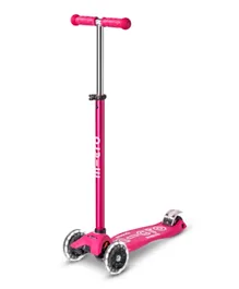 Micro Maxi Deluxe LED Scooter - Pink