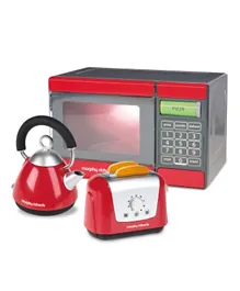 Casdon Morphy Richards Microwave Kettle and Toaster - Red & Grey