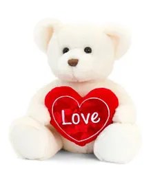 Keel Toys Cream Chester Bear With Heart - 25cm