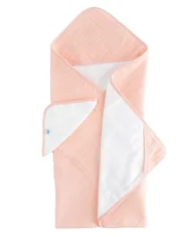 Little Unicorn Hooded Towel and Washcloth - Rose Petal