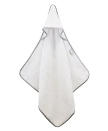 Shnuggle Wearable Hooded Towel - White
