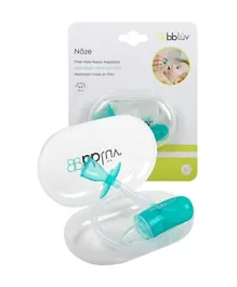 BBLUV Noze Manual Nasal Aspirator for Babies, Easy Clean & Fast Relief, Blue - Clears Stuffy Noses Gently 0M+