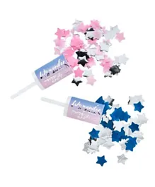 Hootyballoo Gender Reveal Confetti Push Pops - Pack of 2