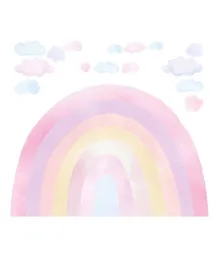 Paper Crew Large Pink Rainbow and Clouds Wall Sticker