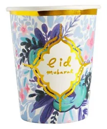 With a Spin Floral Paper Cups - Pack of 10