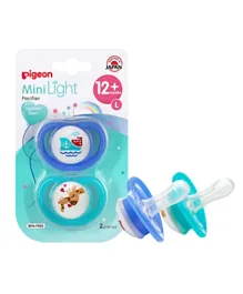 Pigeon Mini Light Pacifier Twin L Boy Multicolor - Pack of 2