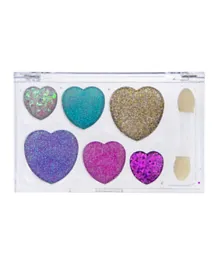 Lukky Eyeshadow Cream With Glitter Palette 6 Colors - Heart
