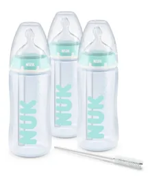 نوك - نيوك فيرست تشويس+ مجموعة زجاجات مضادة للمغص المهنية عبوة من 3 قطع - 300 مل لكل زجاجة