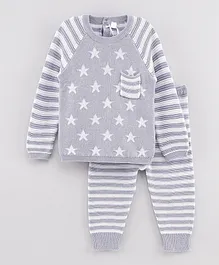Bonjour BeBe Star Jumper & Pants Set - Grey