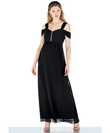 Bella Mama Maternity Dress - Black