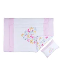 PAN Home Butterflies Comforter Set Blush - 2 Pieces