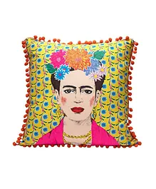 Talking Tables Frida Kahlo Cushion - Yellow