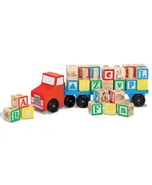 Melissa & Doug Wooden Alphabet Truck - 28 Pieces
