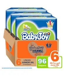 BabyJoy Cullotte Jumbo Pack of 3 Diapers Size 6 - 96 Pieces