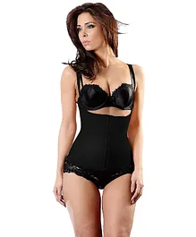 Esbelt Waist Cincher With Straps - Black