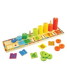 Bigjigs Learn to Count Wooden Stacking Toy