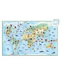 Djeco Observation World's Animals Puzzle Multicolour - 100 Pieces