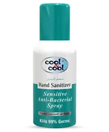 Cool & Cool Anti Bacterial Hand Sanitizer Sensitive Spray Pack of 6 - 120 ml each