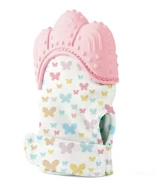 Babyjem Baby Tooth Scarifying Gloves Butterfly - Pink