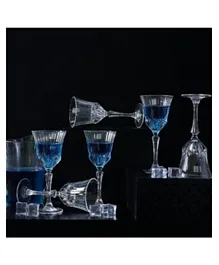 Danube Home Adagio Crystal Glass Water Goblet Set - 6 Pieces