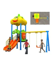 Myts Mega fellow kids Slide and Swings - Yellow
