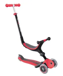 Globber Go Up Foldable Plus Lights Up Scooter - Red