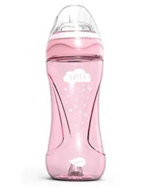 Nuvita Mimic Cool Anti Colic Baby Bottles Ergonomic Shape & Teats Nipple Effect Blue -  330ml