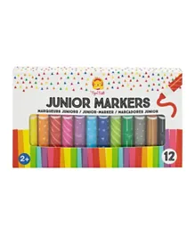 Tiger Tribe Junior Washable Markers - 12 Pieces