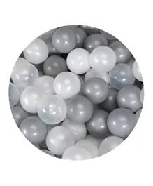 Ezzro Silver Balls Mix Pearl, White, Transparent, Silver - 400 Pieces