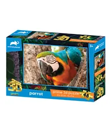 Prime 3D Animal Planet Licensed Parrot 3D Puzzle - 48 Pieces