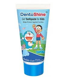 DentoShine Doraemon Bubble Gum  Flavoured Gel Toothpaste - 80 gm