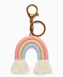 زيبي  - ميدالية مفاتيح للبنات بتصميم قوس المطر - متعدد الألوان