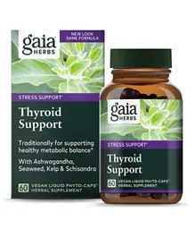 Gaia Herbs Thyroid Support - 60 Capsules