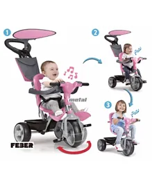 Feber Trike Baby Plus Music - Pink