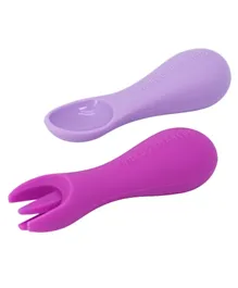 Marcus and Marcus Silicone Palm Grasp Spoon & Fork Set  - Willo