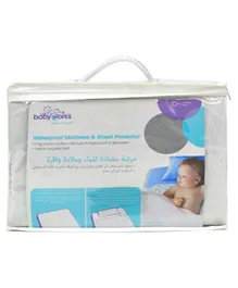 Babyworks Waterproof Mattress & Sheet Protector - Off White