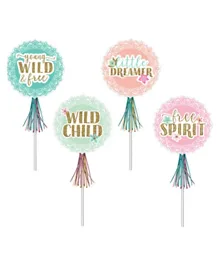 Party Centre Boho Birthday Girl Wands - Pack of 8