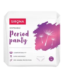 Sirona Disposable Period Panties for Women  L to XL  -  5 Pieces