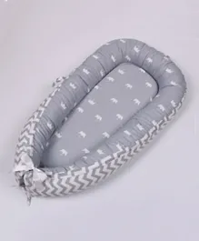 Printed Baby Nest Sleeping Deluxe Pod  - Grey