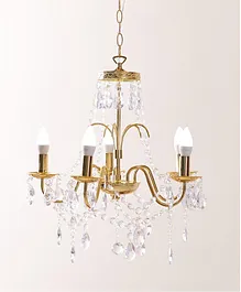 HomeBox Royal 5 Lites Chandelier Gold