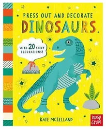 Press Out and Decorate: Dinosaurs Paperback 20 pages