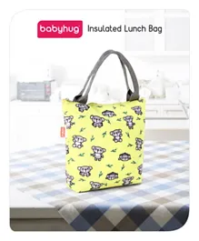 Babyhug Insulated Lunch Bag With Koala Print - Yellow