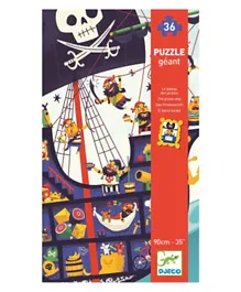 Djeco The Pirate Ship Giant Puzzle - 36 Pieces