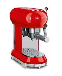 ماكينة صنع قهوة إسبريسو من سميغ بمضخة سعة 1 لتر، 1350 واط ECF01RDUK - أحمر
