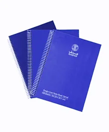 SADAF A4 Spiral Notebook - Single Line, 200 Pages, Durable Hard Cover, Lightweight Paper for Kids 3 Years+ - Blue