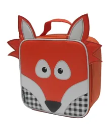 حقيبة غداء مدرسية للأطفال بتصميم ثعلب صديق الغابة من ثيرموس - برتقالي