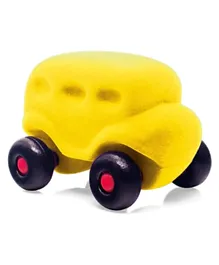 Rubbabu-Soft Toy 2Skool Bus Micro- Yellow