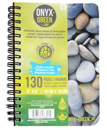 Onyx And Green Eco Friendly Spiral Notebook (6701) - Multicolor