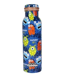 Smily Kiddos Copper Water Bottle Funny Monster - 900mL