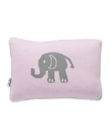 Pluchi Knitted Baby Pillow Cover Elephant - Pink